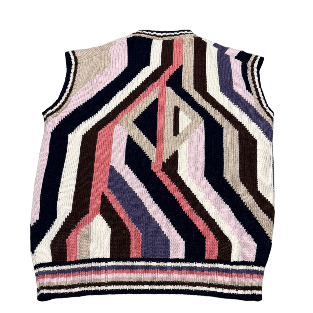 CHRISTIAN DIOR 'CD DIAMOND' INTARSIA SWEATER VEST