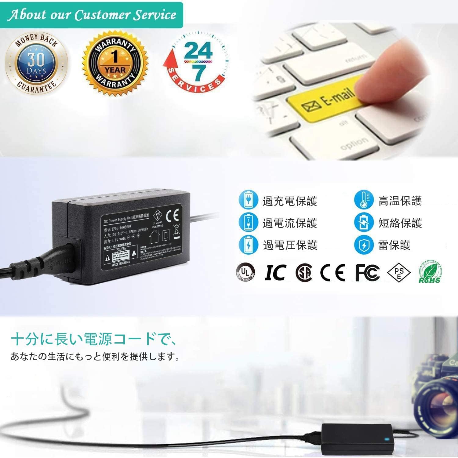 F1TP EH-5 Plus AC Power Adapter Charger + EP-5B DC Coupler (Replaces EN-EL15/EN-EL15A Battery) For Nikon Z5 Z6 Z6II Z7 Z7II D500 D600 D610 D750 D7000 D7100 D7200 7500 Dummy Battery Charger Kit for