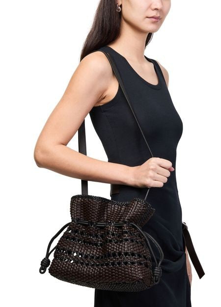 LOEWE Medium Flamenco woven nappa leather clutch - Image 2