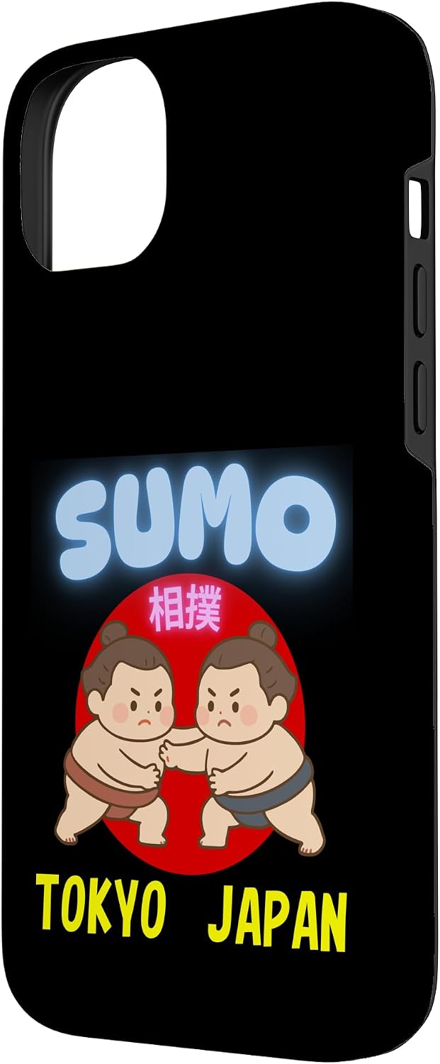 かわいい 相撲 日本 東京 お土産 カワイイスタイル デザイン スマホケース iPhone 14 Plus 用