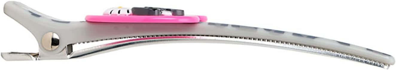 Sanrio 071587 Hello Kitty Long Hair Clip (Monotone Animal), ABS, Steel, For Ages 3 and Up