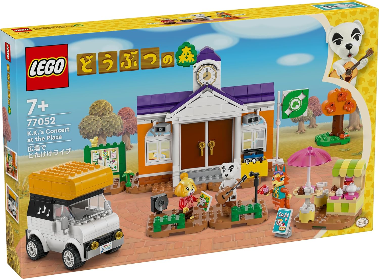 LEGO 77052 Animal Crossing: K.K. Slider Concert Toy, Present, Blocks, Boys, Girls, Children, 7, 8, 9 Years, Elementary School Students, Game, Pretend Play, Role Play