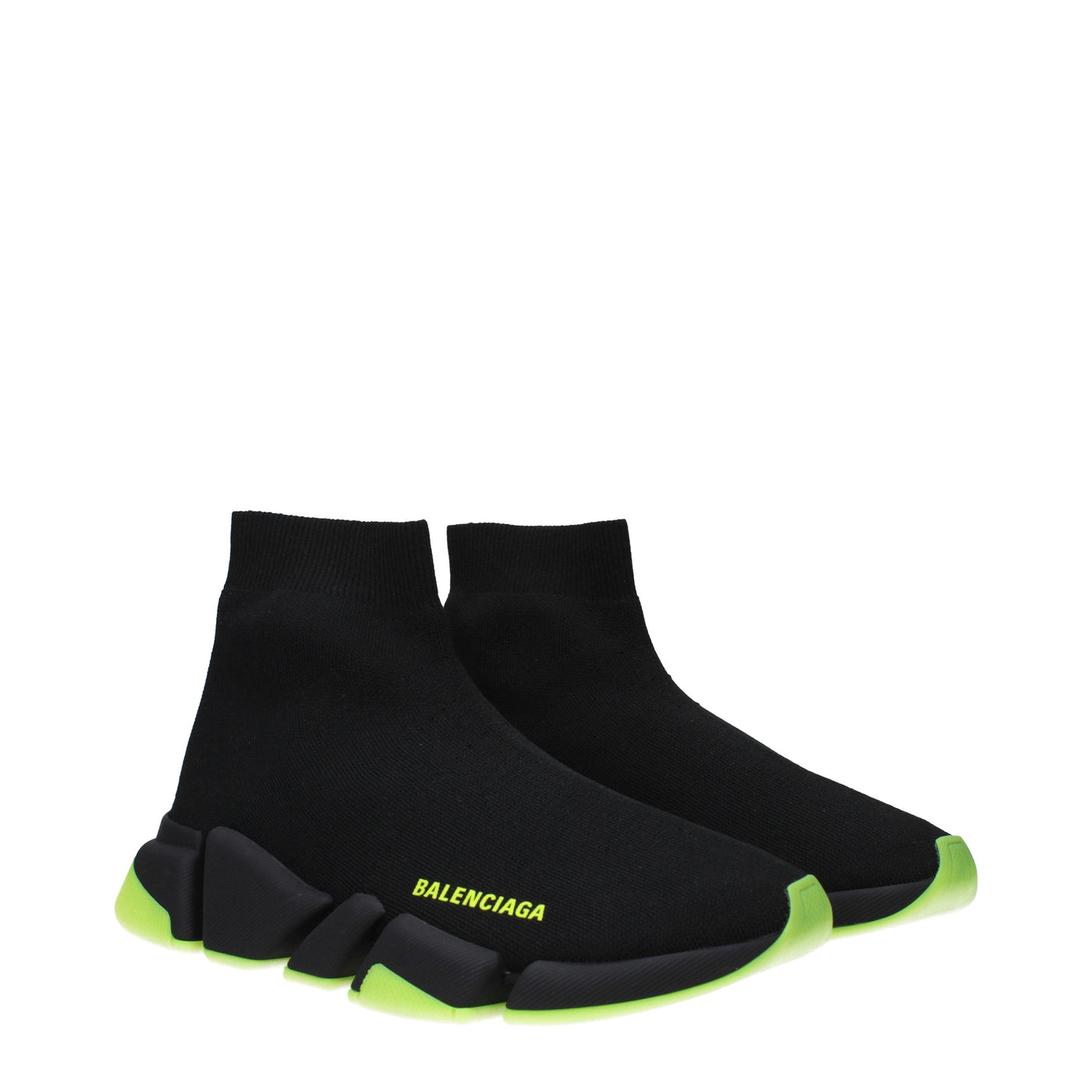 Balenciaga Sneakers Speed 2.0 Donna Tessuto Nero/Giallo Fluo - Image 2