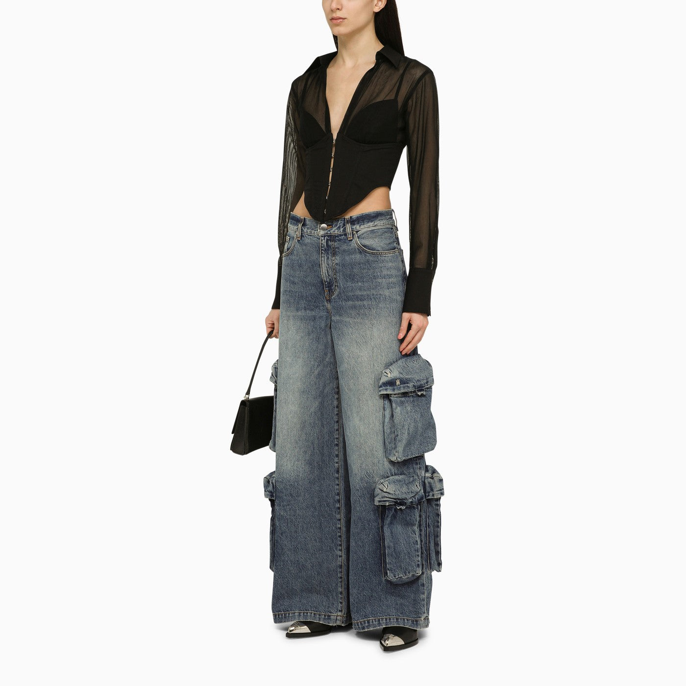 Amiri デニムブルーのアミリジーンズバギー貨物 - Image 2