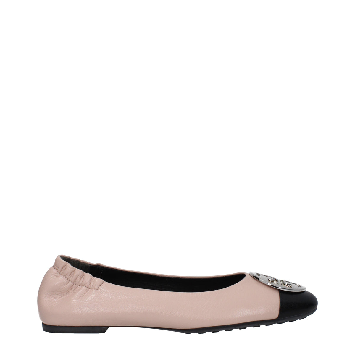 Tory Tory Burch Ballerine Claire Womens Leather Pink/Black - Image 2