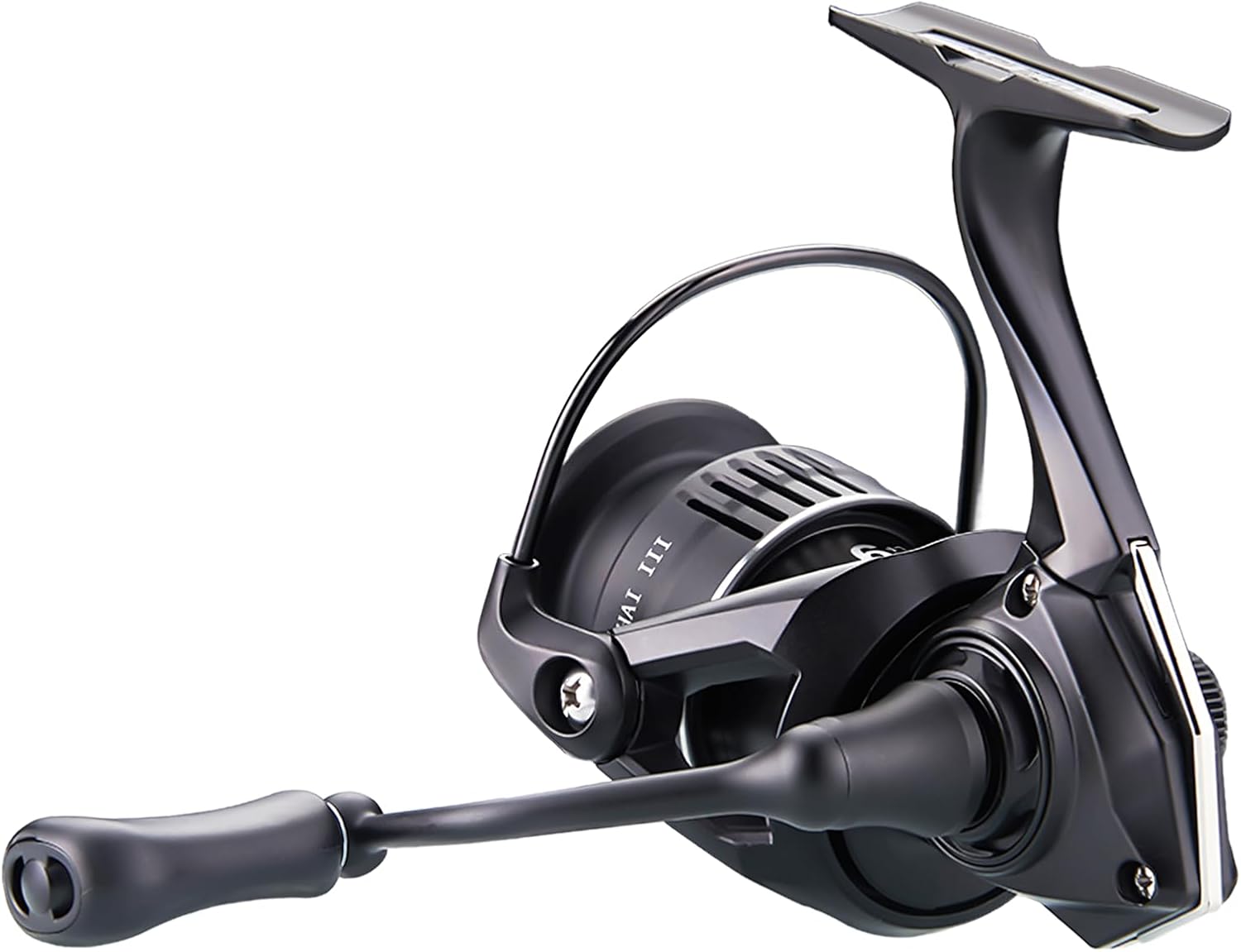 Spinning Reel, Saltwater Fishing, Carbon Fiber Body, Shallow Groove Aluminum Spool, 6/1 Stainless Steel Bearings, For Far Throw and Casting Fishing, Lightweight, 2000 to 3000 # Various Black