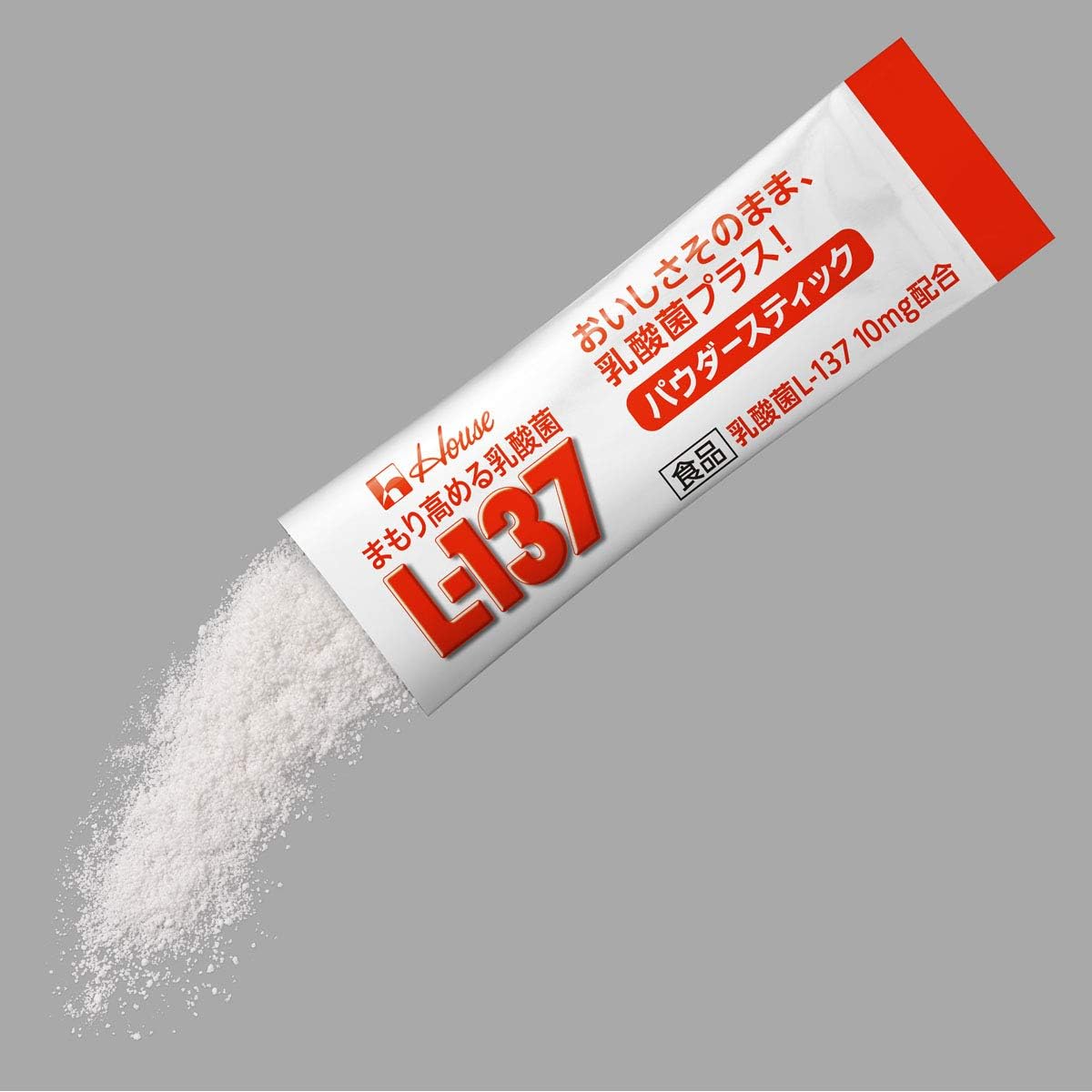 ハウスウェルネスフーズ まもり高める乳酸菌Ｌ－１３７ パウダースティック＜３０本入＞ ３９ｇ箱> 39g箱 (1袋に乳酸菌100億個)味も見た目も変わらず添加可能