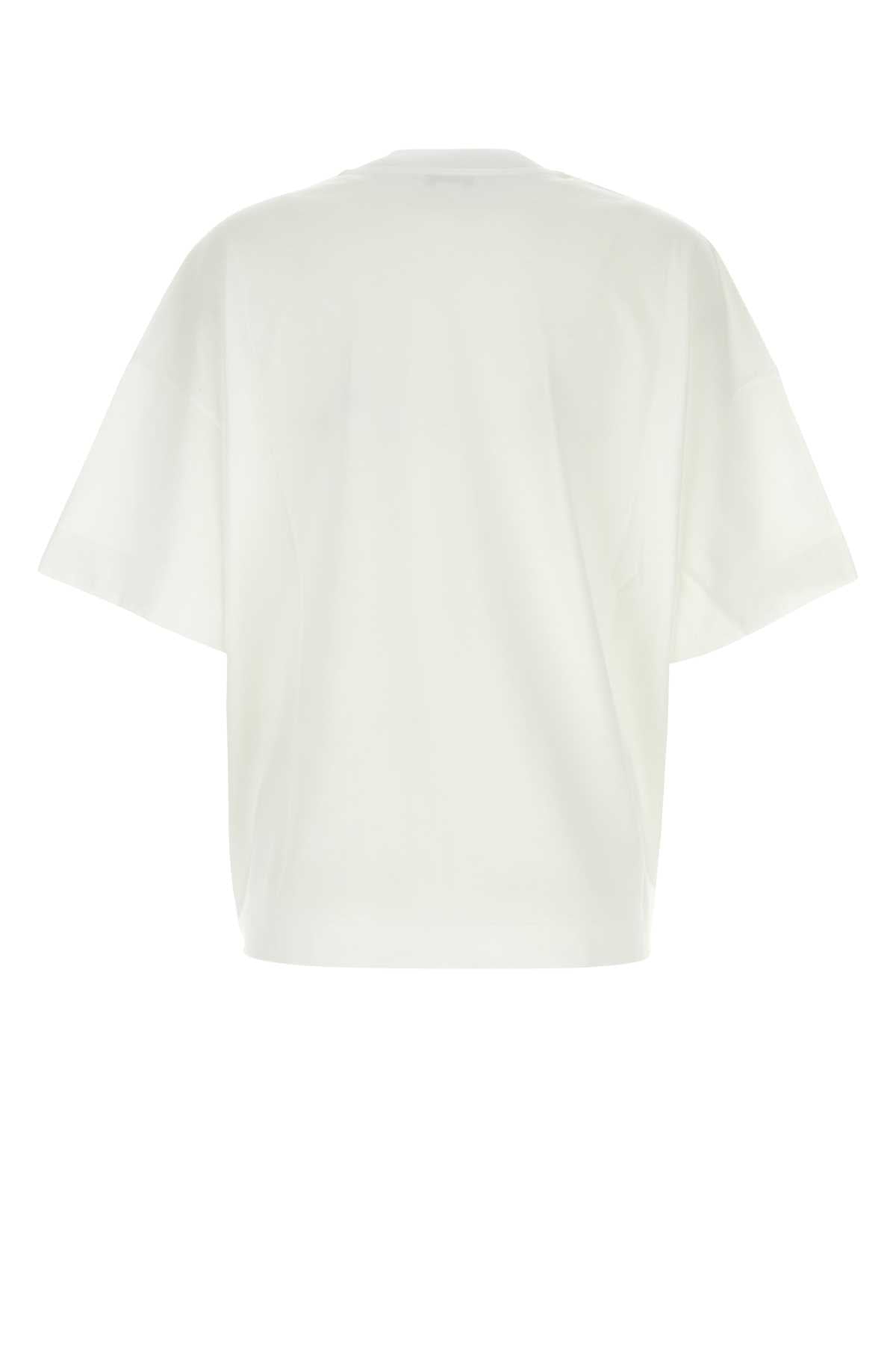 Alexander Mcqueen アレクサンダーマックイーンホワイトコットン特大Tシャツ - Image 2