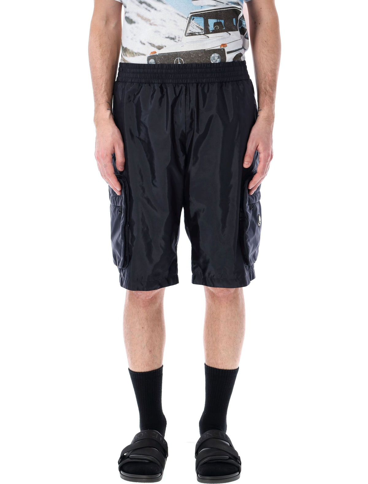 Moncler Moncler Genius Mercedes Benz Shorts Blue - Image 2