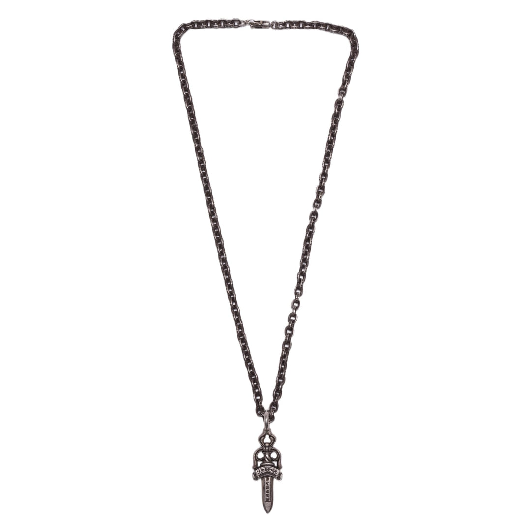 CHROME HEARTS 'PAPER CHAIN DAGGER PENDANT' NECKLACE
