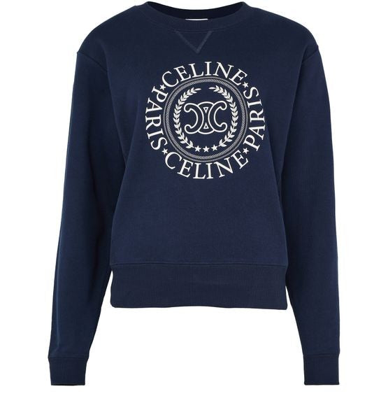 Oversized Celine sweatshirt in cotton fleece - Image 2
