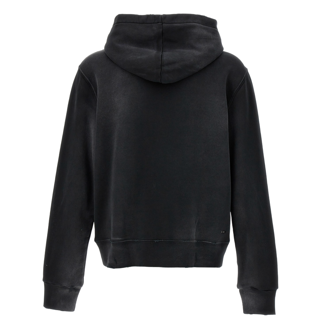 AMIRI 'APPLIQUE LOGO' BLACK HOODIE