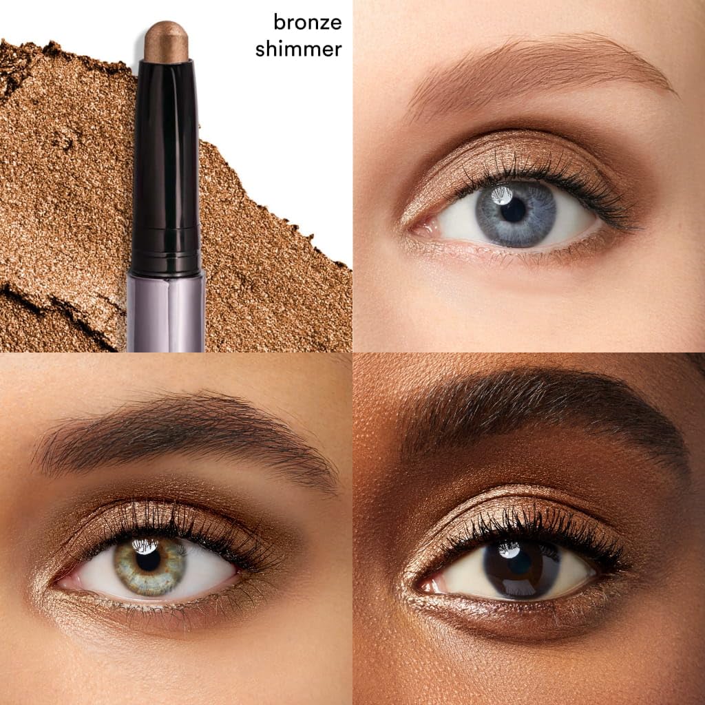 Julep Eyeshadow 101 Cream-to-Powder Waterproof Eyeshadow Stick – Bronze Shimmer – Long-Lasting, Buildable, Crease-Proof, Cruelty Free, Shimmer Finish with Built-In Smudger