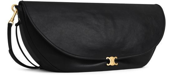 CELINE Halfmoon soft Triomphe bag in supple shiny lambskin - Image 2