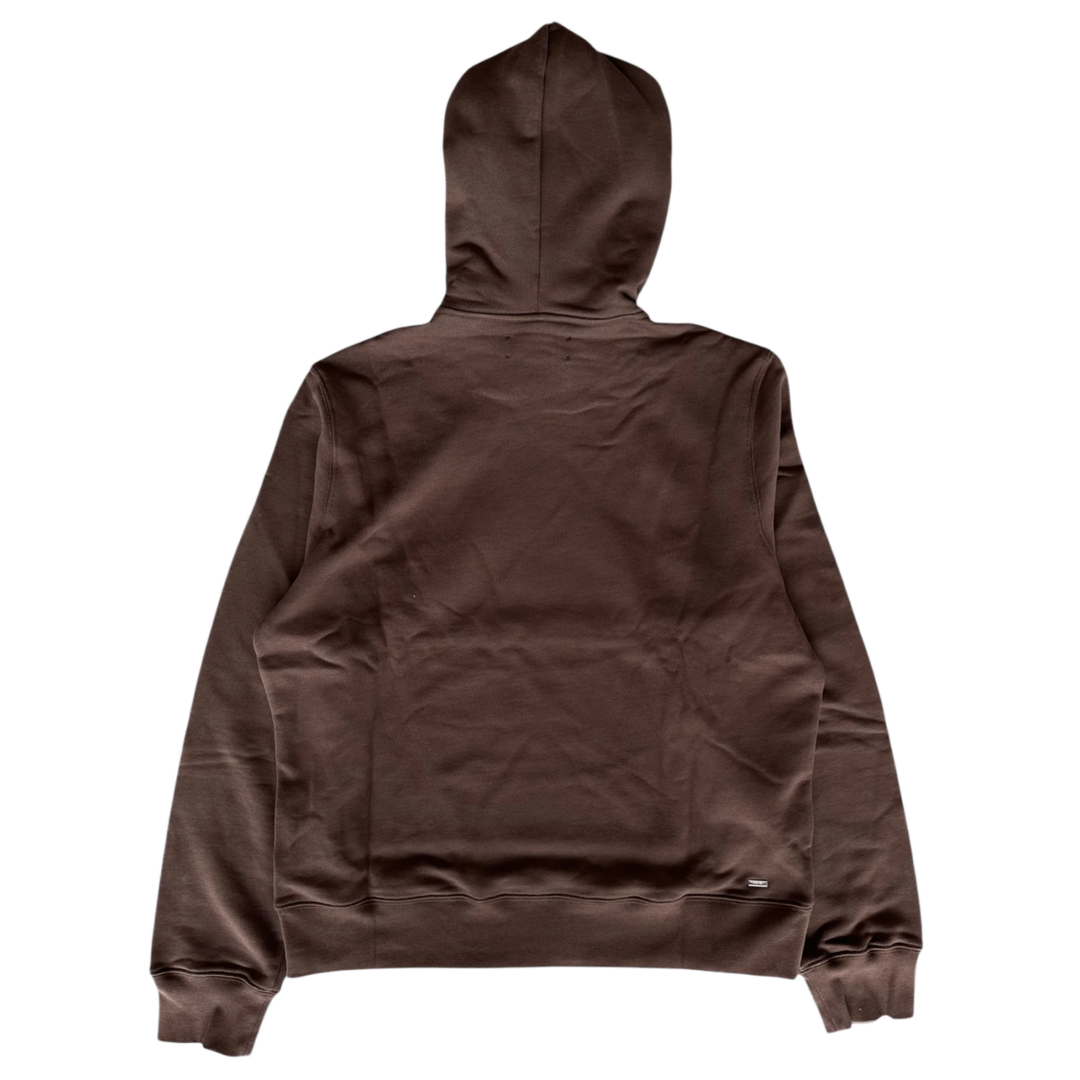 AMIRI 'MA BAR LOGO' BROWN HOODIE