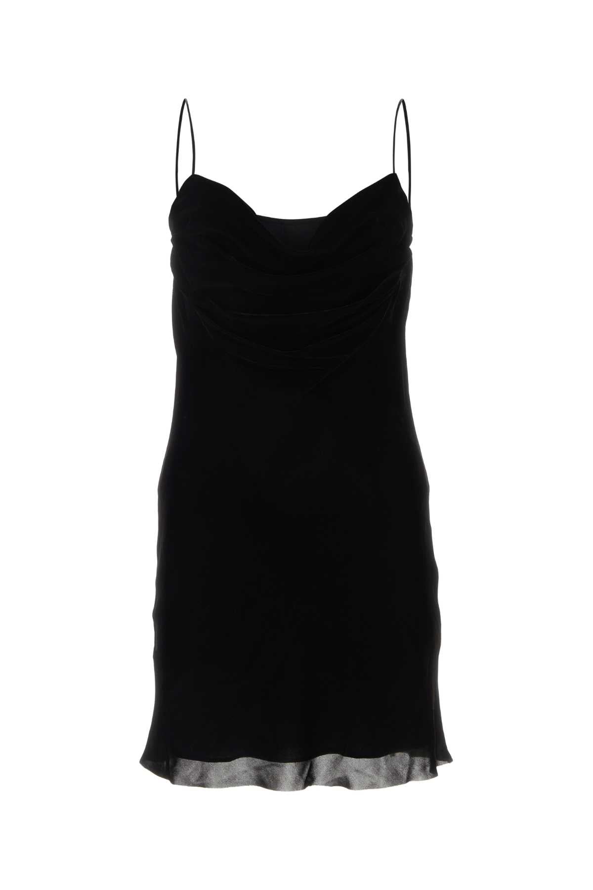 Dion Lee ディオンリーブラックベルベットミニドレス - Image 2