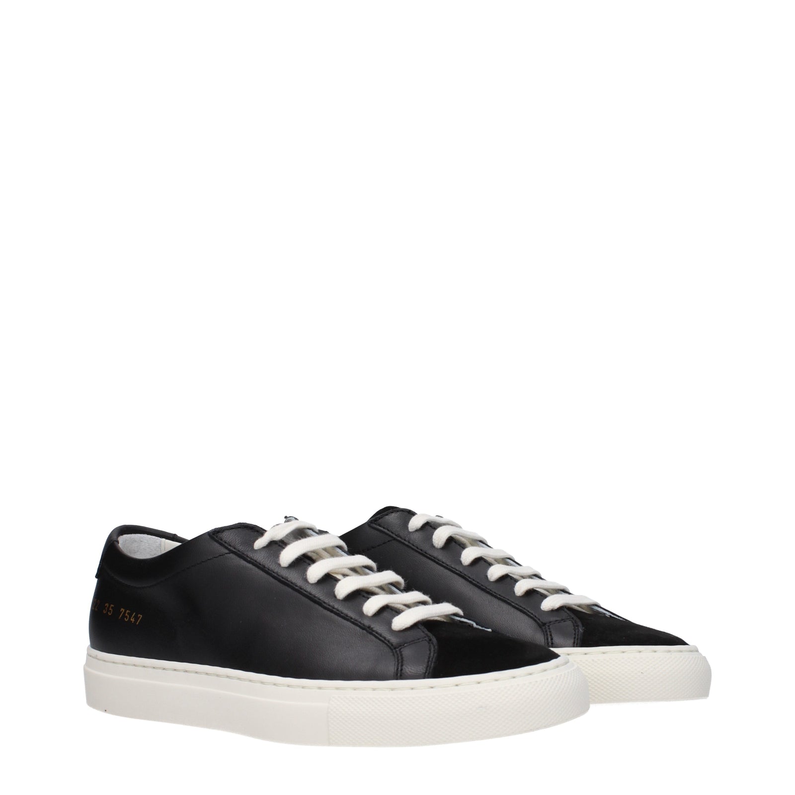 Common Projects 一般的なプロジェクトスニーカーレザーブラック - Image 2