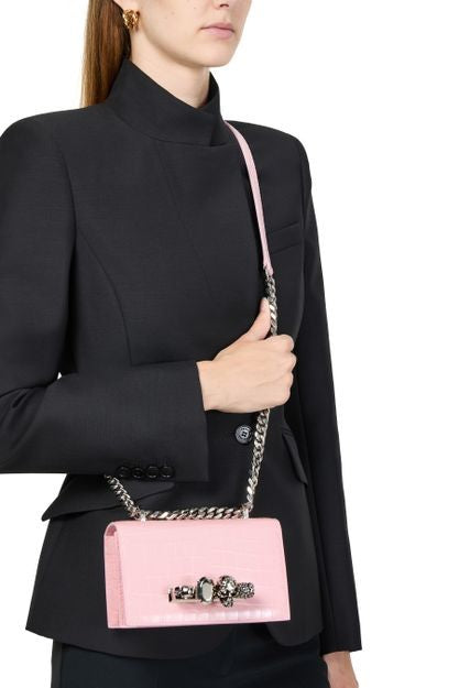 MCQUEEN Jewelled Satchel mini shoulder bag - Image 2