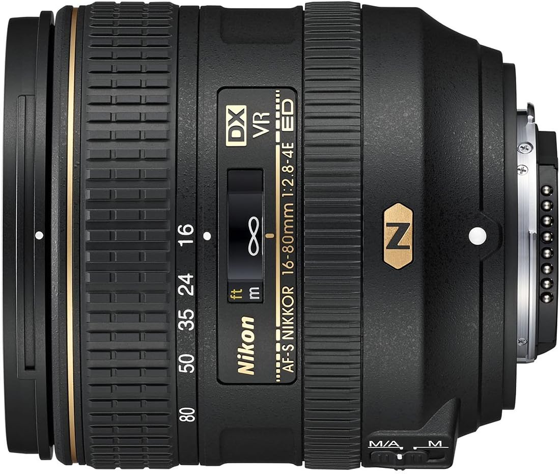 Nikon AF-S DX NIKKOR 16-80mm f/2.8-4E ED Vibration Reduction Zoom Lens with Autofocus for Nikon DSLR Cameras (Certified Refurbished)