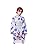 TEX Women's Yukata Floral Pattern Kimono Yukata Costume, 5-piece Set, Yukata, Obi, Fan, Socks, Head Accessory, Cute, Floral Pattern, Plain Weave, Beautiful, One Size Fits Most, Fireworks Festival