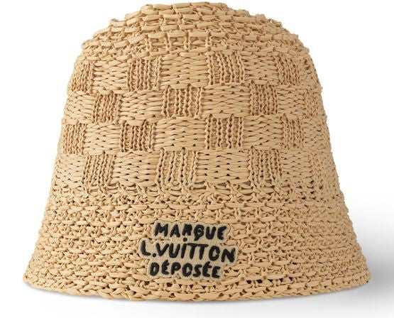 LOUIS VUITTON Damier Raffia Hat - Image 2