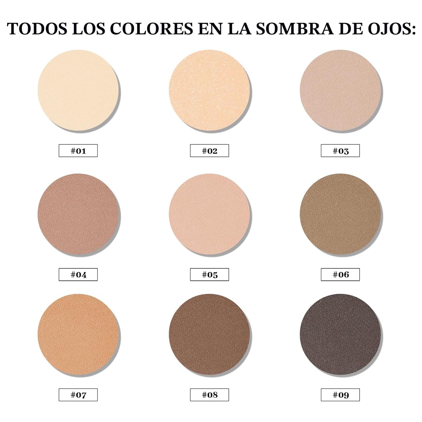 MYSTER ROSEY Paleta de sombra de ojos neutra, paleta de sombra de ojos nude, paleta de maquillaje de sombra de ojos mate con espejo, uso duradero, vegano, libre de crueldad, 0.5 onzas
