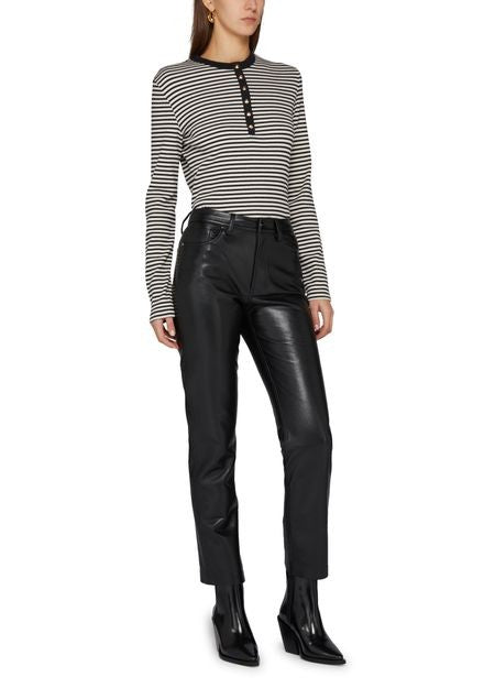 ANINE BING Bruno レザー製パンツ - Image 2
