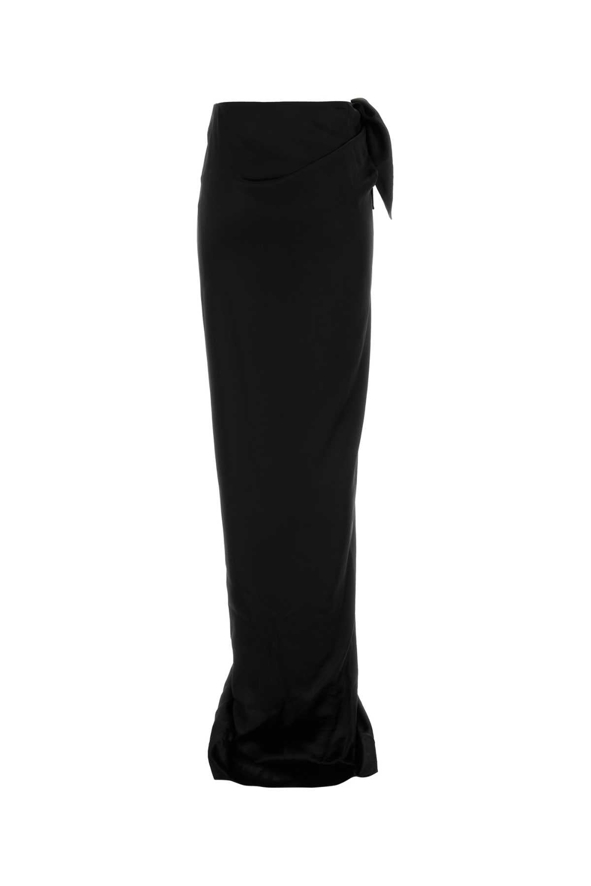Balenciaga バレンシアガブラックサテンスカート - Image 2