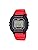 Casio Standard Digital W-218H-4B Wristwatch, Men's, Women's, Cheap Casio Tipkashi, Petite Pla, Black, Red, [Parallel Import], Belt Type: