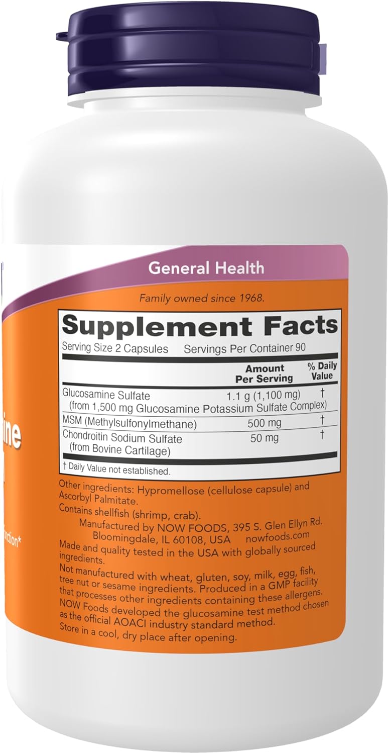 Glucosamine & MSM 180 tablets (direct shipment overseas)