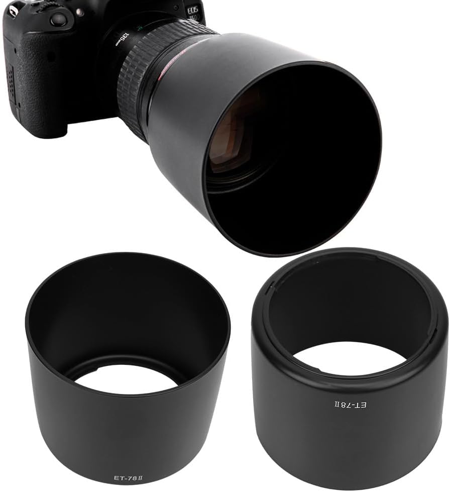 Hood for Canon EF 135mm F2L 180mm F3.5L USM Lens ET-78II, Lens Hood for Camera ET-64II