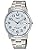 Citizen Q&Q W474 Men's Wristwatch, Analog, Waterproof, Date, Week, Metal Band, white, watch