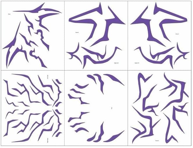 K-POP Girls! Tattoo Stickers Demon Hunters Lumimera Zoe Character Stickers Cosplay Halloween Waterproof Tattoo Stickers Birthday Gift (Set of 2 12)