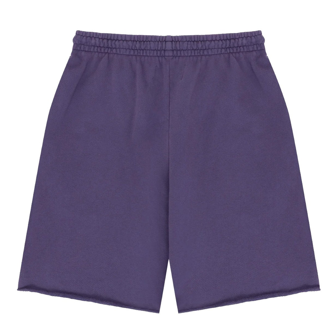 DENIM TEARS 'ADG' PURPLE SWEAT SHORTS