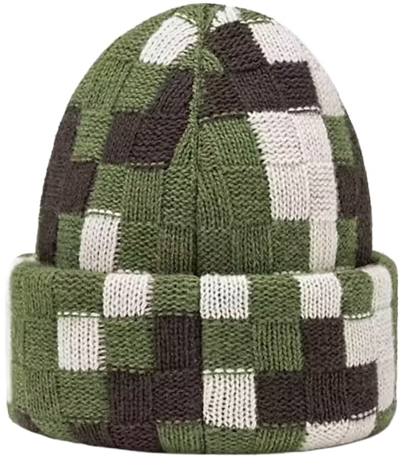 LOUIS VUITTON 'GREEN DAMOFLAGE' BEANIE