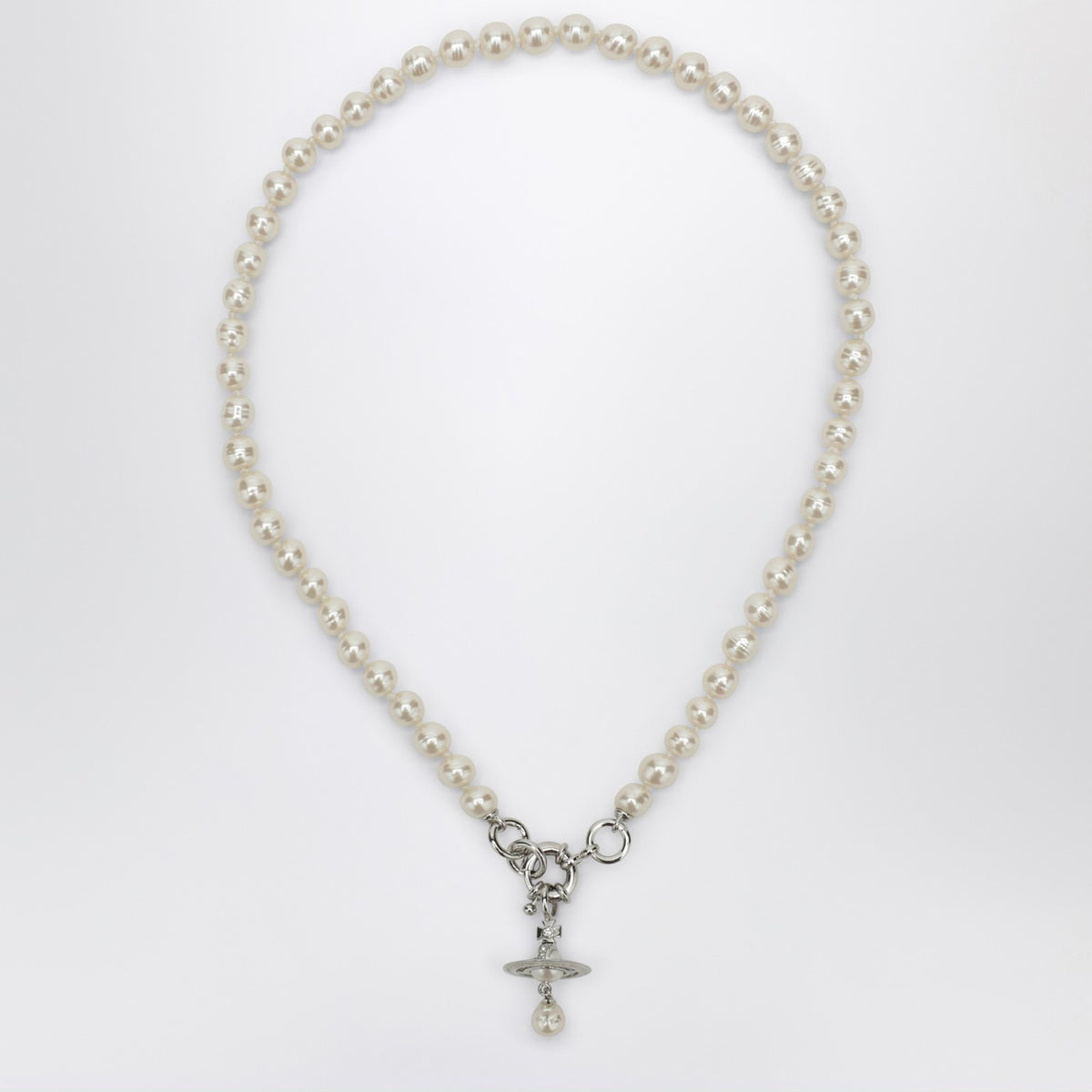 Vivienne Vivienne Westwood アレクサ パール ネックレス プラチナ仕上げ - Image 2