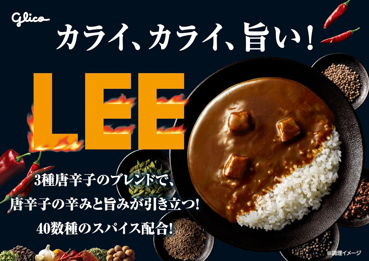 LEE Beef Curry Spicy x30 180g×10 Pack Ezaki Glico (Extra Spicy/Very Spicy/Spicy/Spice/Room Temperature Storage/Retort/Assortment/Lee)