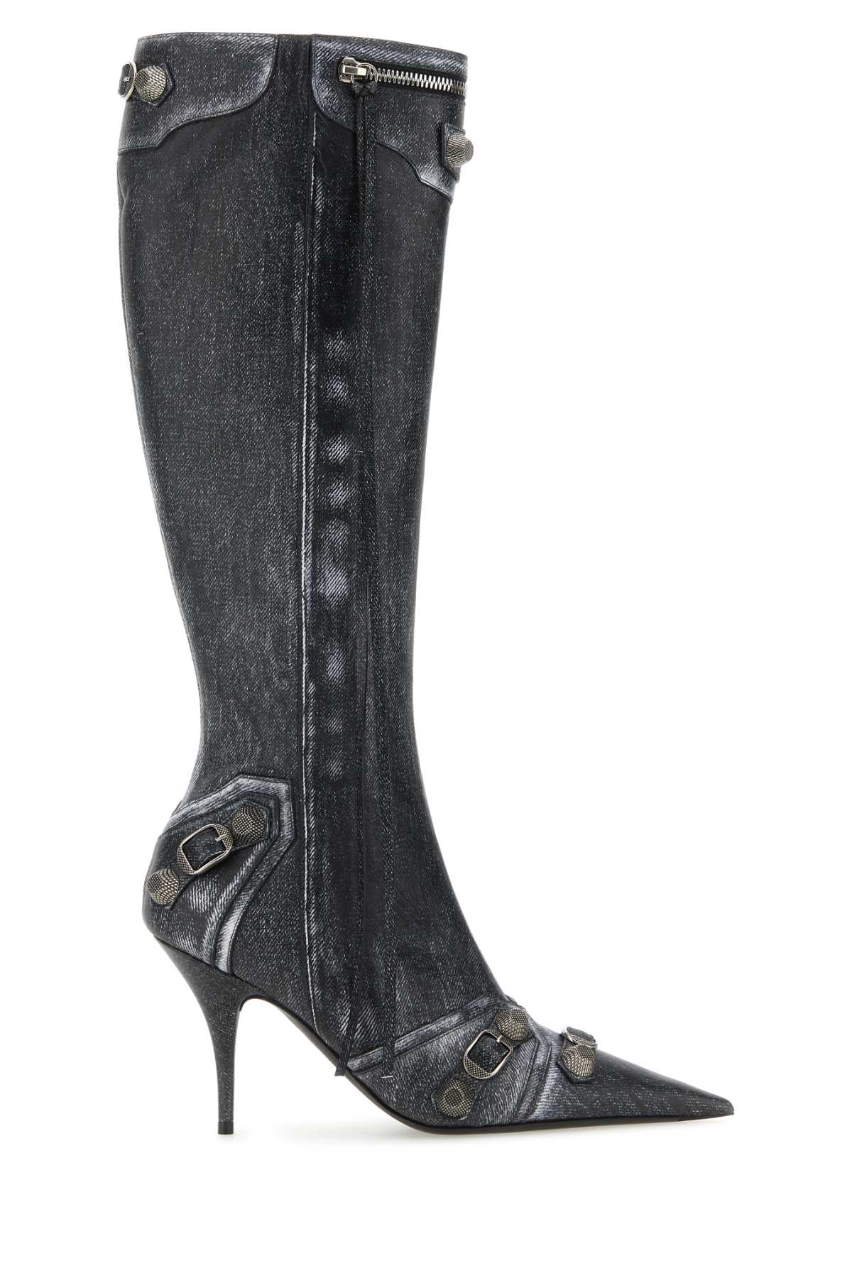 Balenciaga バレンシアガ印刷されたナッパレザーカゴルブーツ - Image 2