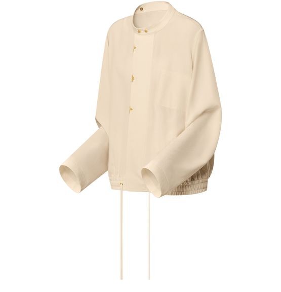 LOUIS VUITTON L/S Blouse With Butonned Mao Collar - Image 2