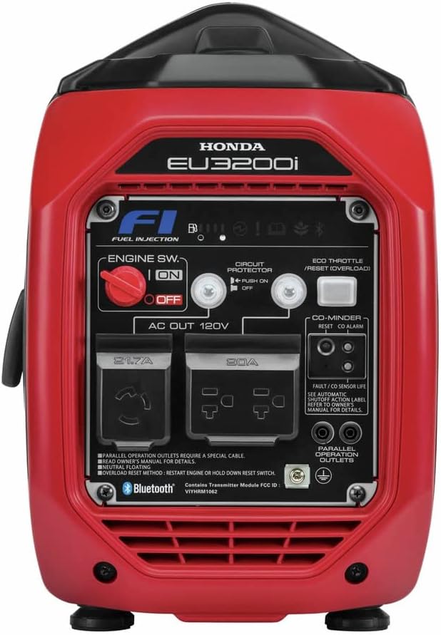 Honda 665730 EU3200IAN 3200 Watt Bluetooth Portable Inverter Generator with CO-MINDER