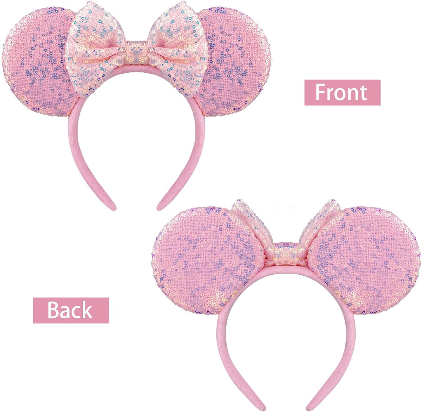 DRESHOW Mouse Ears Bow Sequins Party Decoration Cosplay Costume for Girls and Women