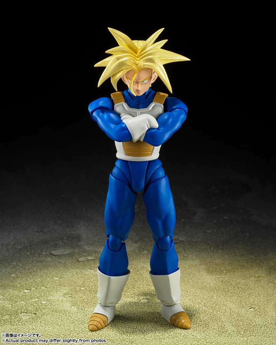 BANDAI SPIRITS S.H. Figuarts Dragon Ball Super Saiyan Trunks - Hidden Super Power, Approx. 5.5 inches (140 mm), PVC & ABS, Painted Action Figure