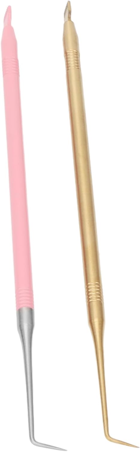Eyelash Perm Lift Tool Eyelash Lift Perm Tool Double Ended Short Comb (Gold Pink)