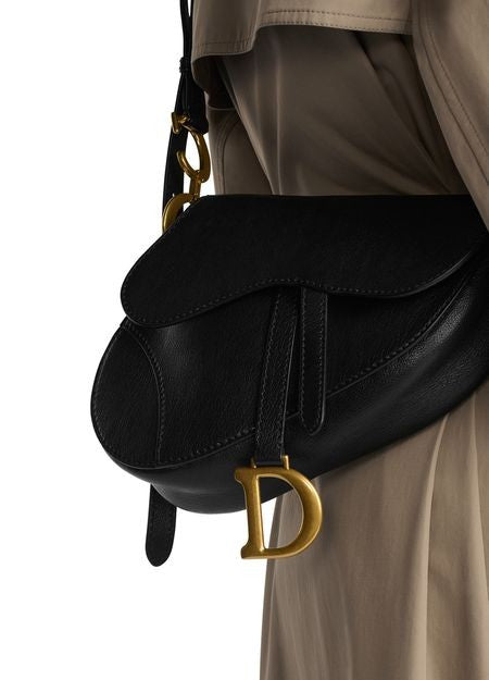 DIOR Medium soft Saddle bag with strap goatskin - Image 2