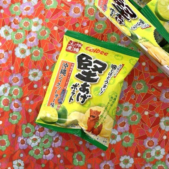 Hard-Fried Potato Chips Okinawa Citrus Depressa Flavor Okinawa Souvenir Gift Snack Mail Order Citrus Depressa Flavor