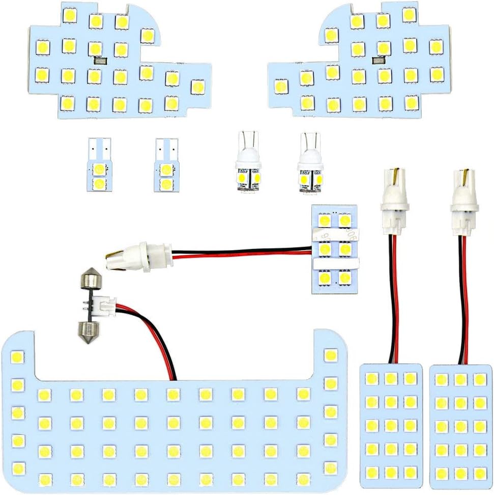 Toyota Toyota Harrier 60 Series SU60/ZSU65/AVU65 Early Period, Harrier 60 Series Room Lamp, LED Parts Set, White, Designed for 6000K Vehicles, Dedicated Tools Included, 10-Piece Set *Compatible