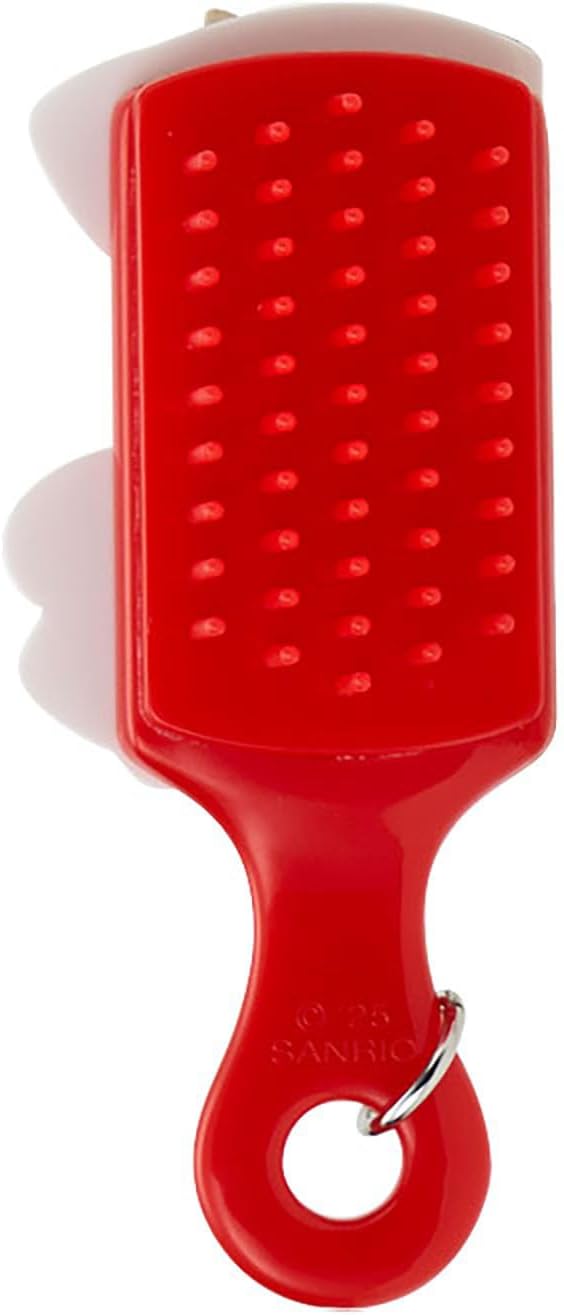 Sanrio 413208 Mini Brush Charm (Kiradoko Miniature) Hello Kitty Body/Plate: ABS Resin, Brush (Hair): Polypropylene, Key Holder, Comb