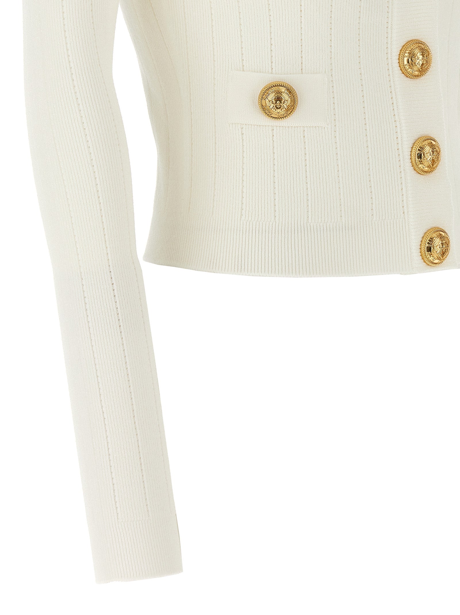 Balmainロゴボタンカーディガン - Image 2