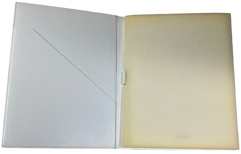 GOYARD 'WHITE' THABO NOTEBOOK HOLDER 84 (MEDIUM)