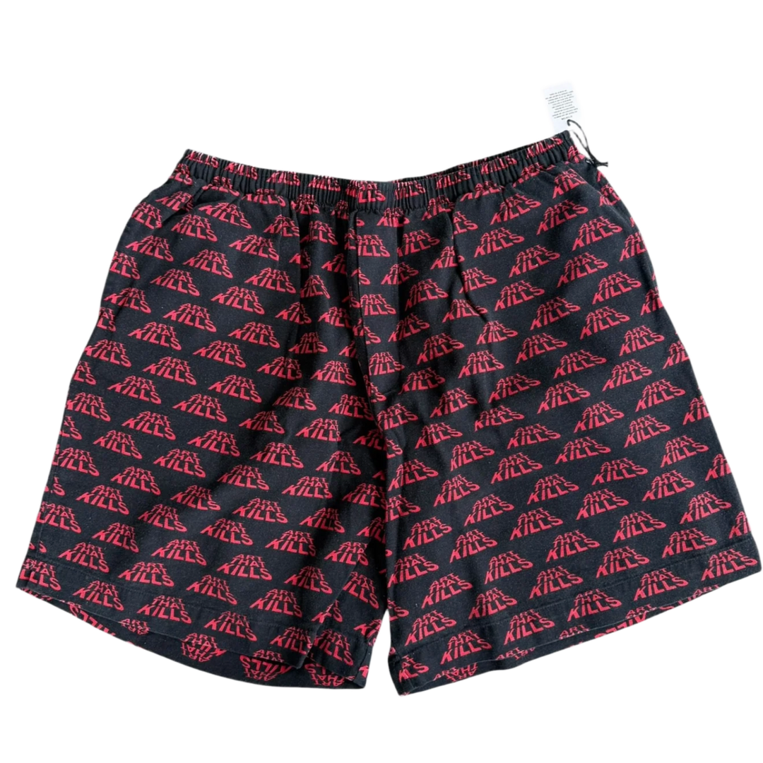 GALLERY DEPT 'BLACK/RED' ATK SHORTS